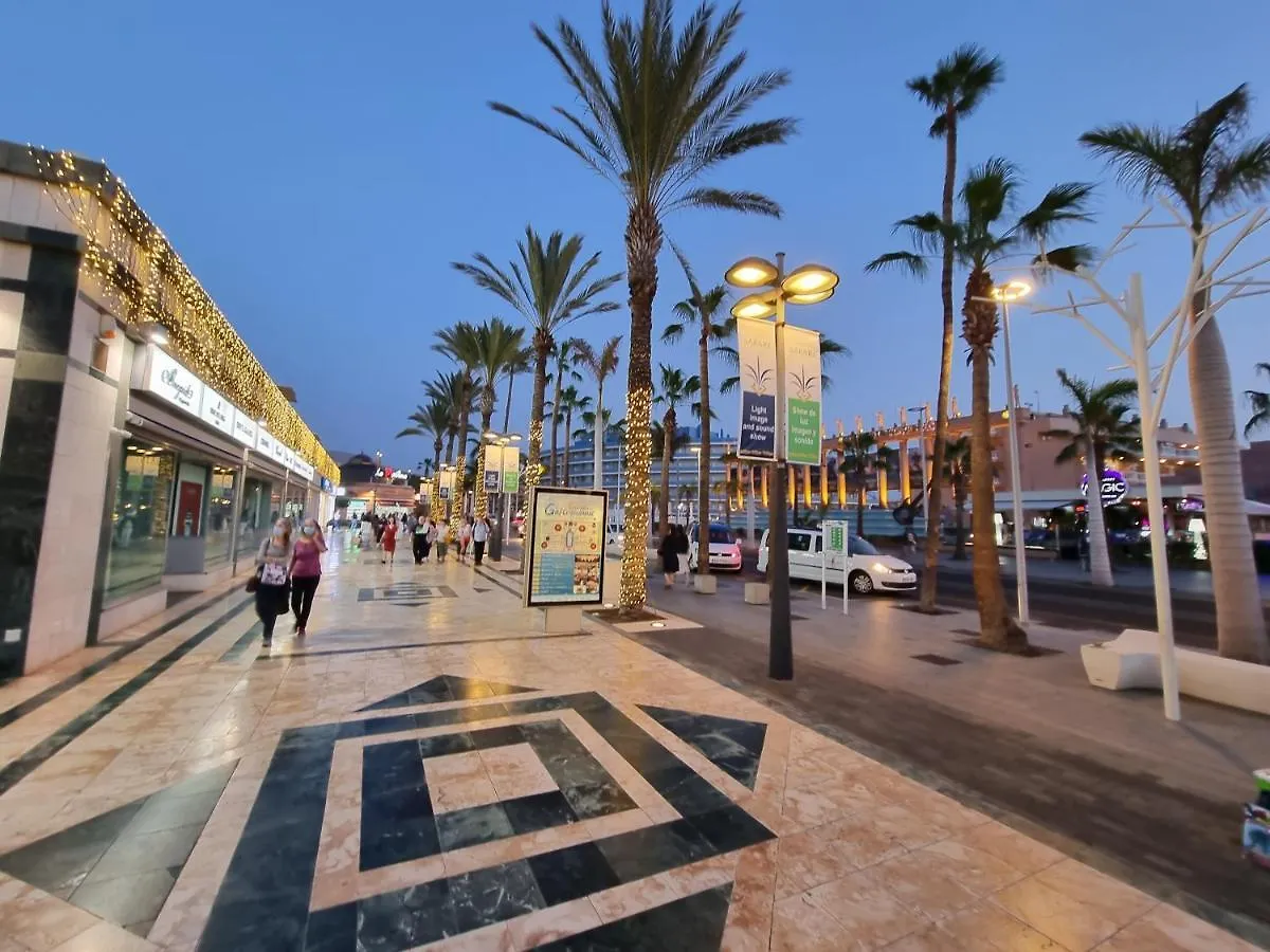 Apartment Playa Las Vistas 2 With Breathtaking Sea View, Only 100 M To The Sea, Heated Pool, Aircondition For A Fee, Wifi Playa de las Américas Spanien